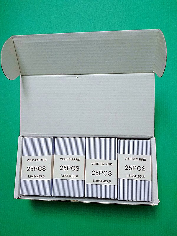 125KHz TK4100 ID contactless RFID thick card smart key Proximity 1.8mm card for door access control system