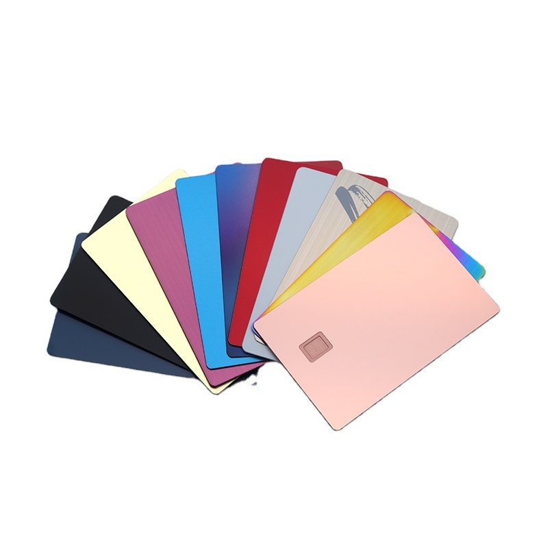 Wholesale Blank Bank Stainless Steel Craft Fashion Custom Credit Card Packaging Paper Box NFC Chip Metal Debit Card