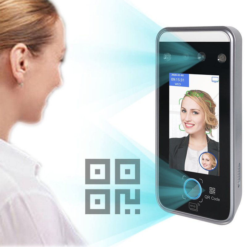 Wifi TCP/IP Biometric Touch Screen QR Code Scanner Fingerprint Attendance Machine Face Recognition Terminal Access Control
