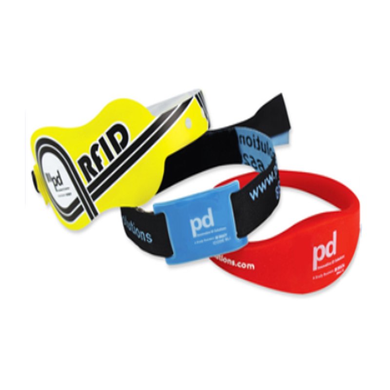 Custom Logo Printing NFC Chip Access Control Bracelet Rfid Wristband For Event