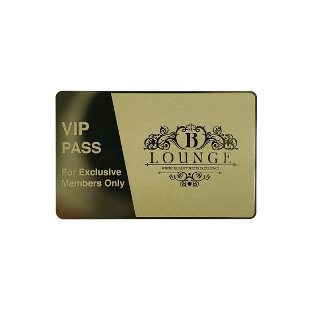 Customized 13.56mhz RFID NFC metal business card hotel key card for access control system
