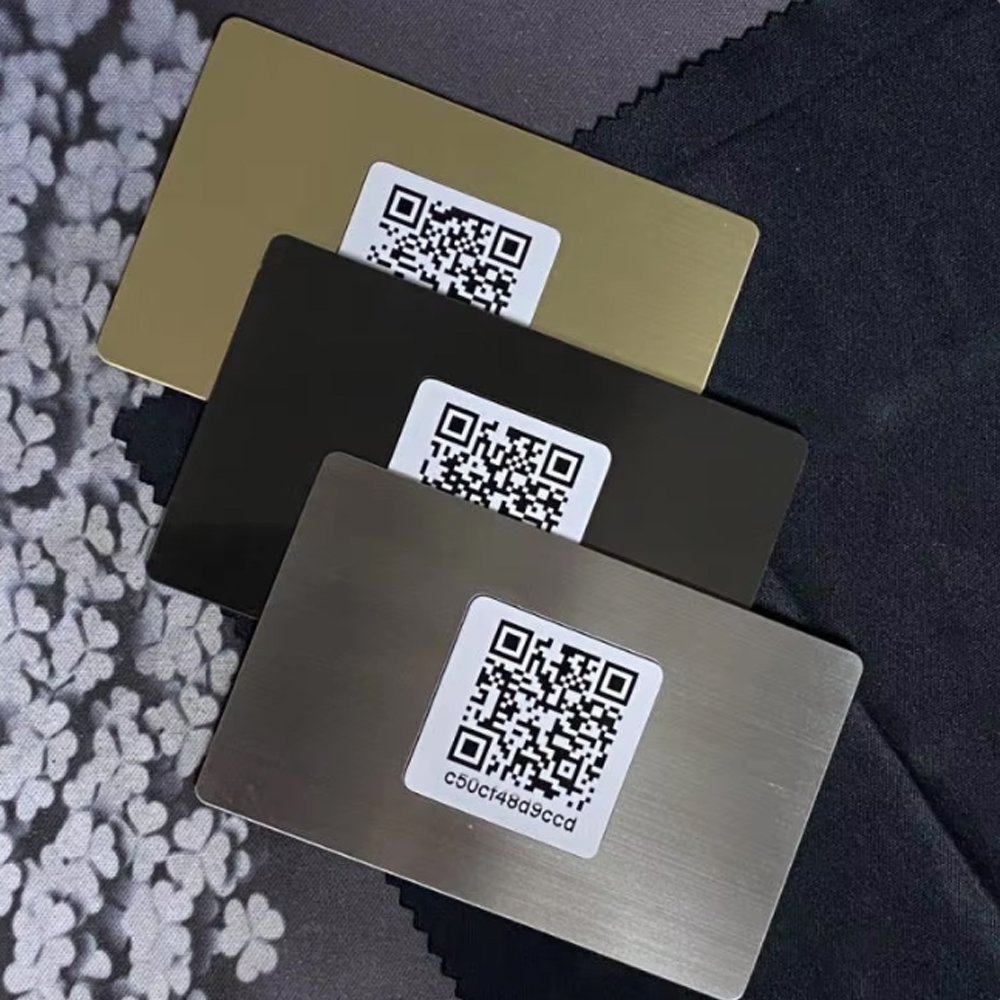 Customized 13.56mhz RFID NFC metal business card hotel key card for access control system