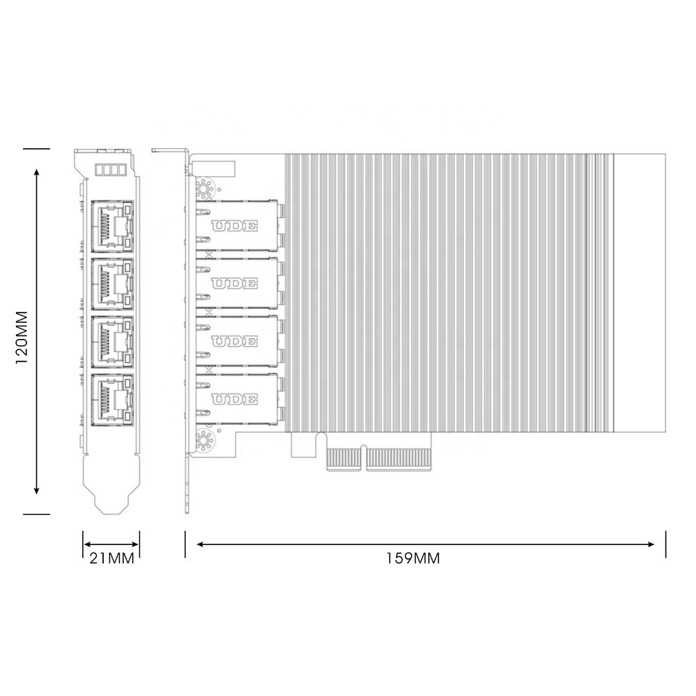 I350 AM4 Pci express 4 1000M LAN Ports PCIE POE LAN network card