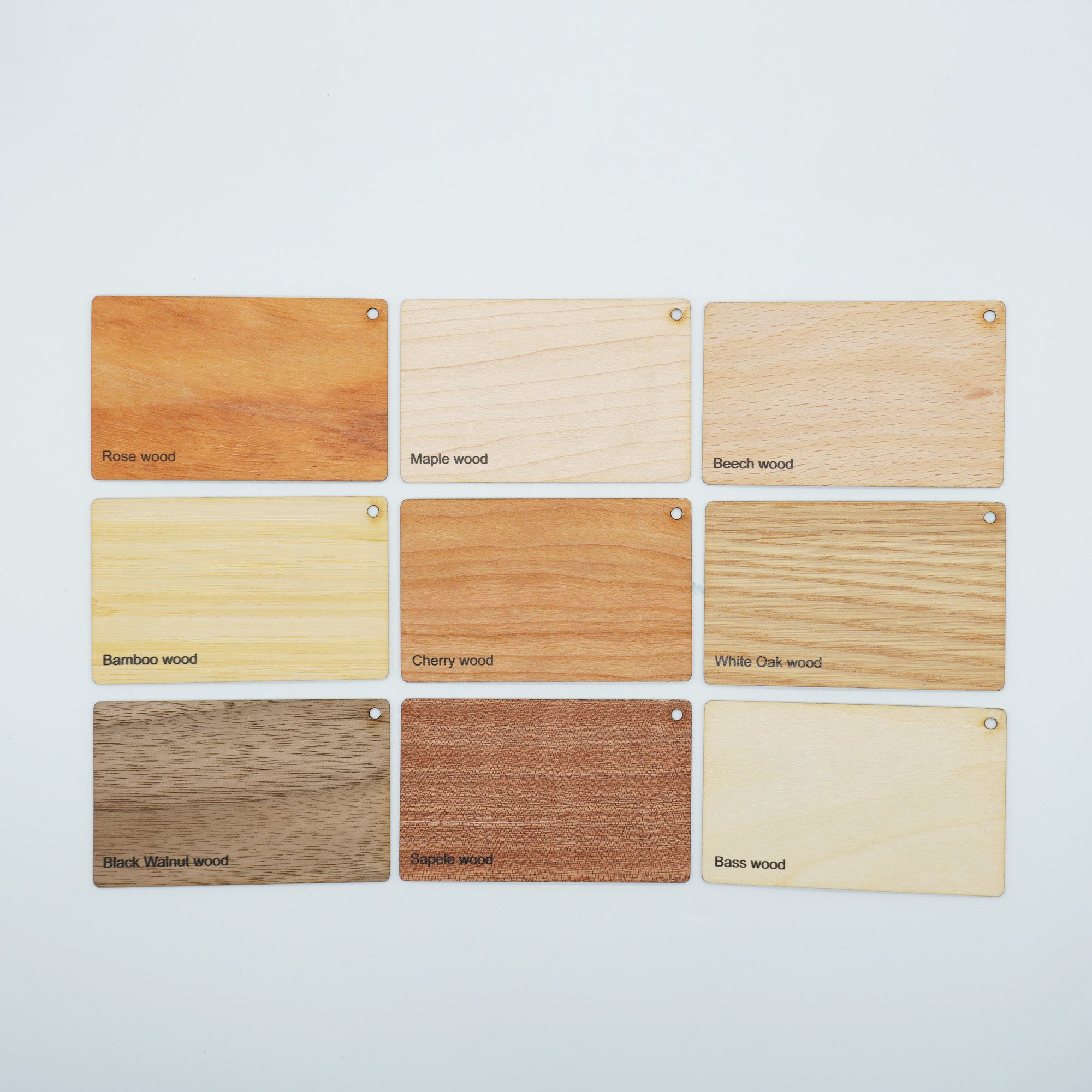 Customizable Shapes Wood Nfc Card Bamboo Key Card Smart Access Control Card For Room