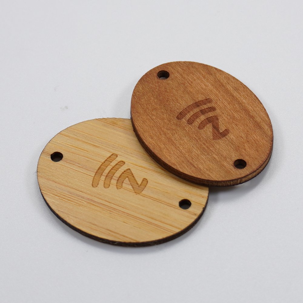 Customizable Shapes Wood Nfc Card Bamboo Key Card Smart Access Control Card For Room