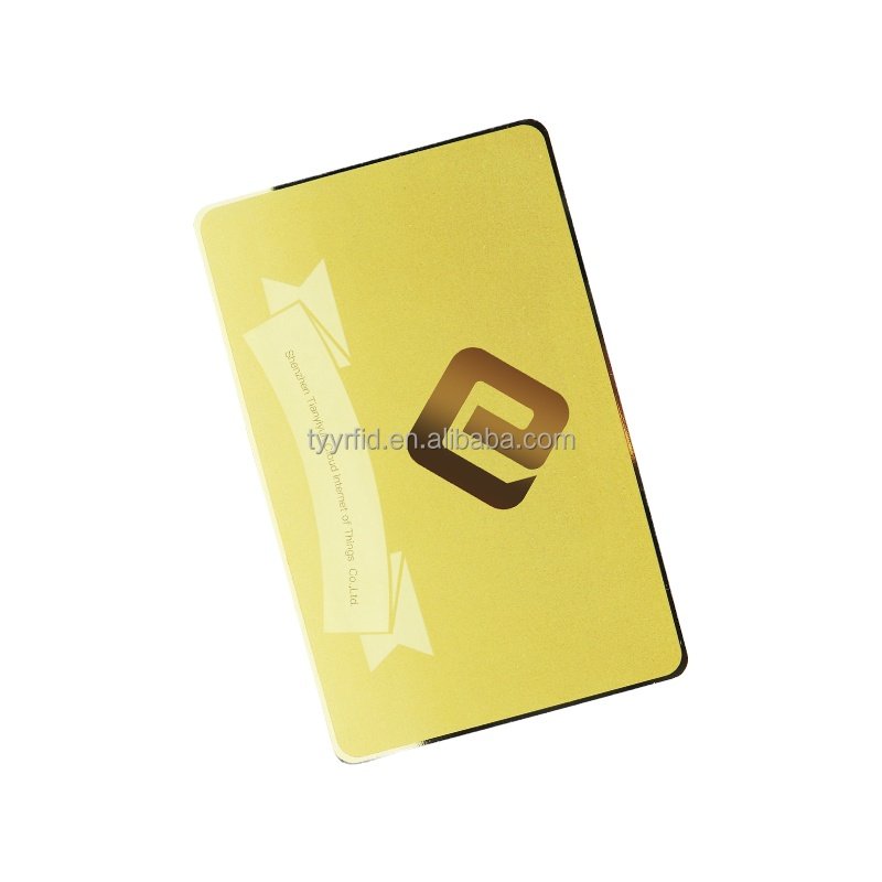 Luxury 24K Gold NFC Metal Card Premium Blank Business Card for Access Control Card