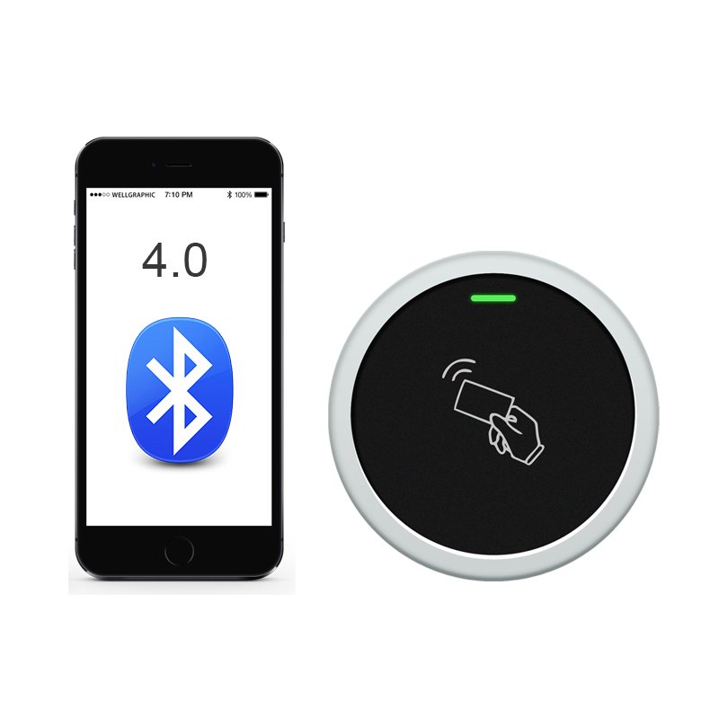 TTLock 13.56MHz IC NFC Card Reader Outdoor Mini Waterproof IP66 TT Lock RFID Access Controller
