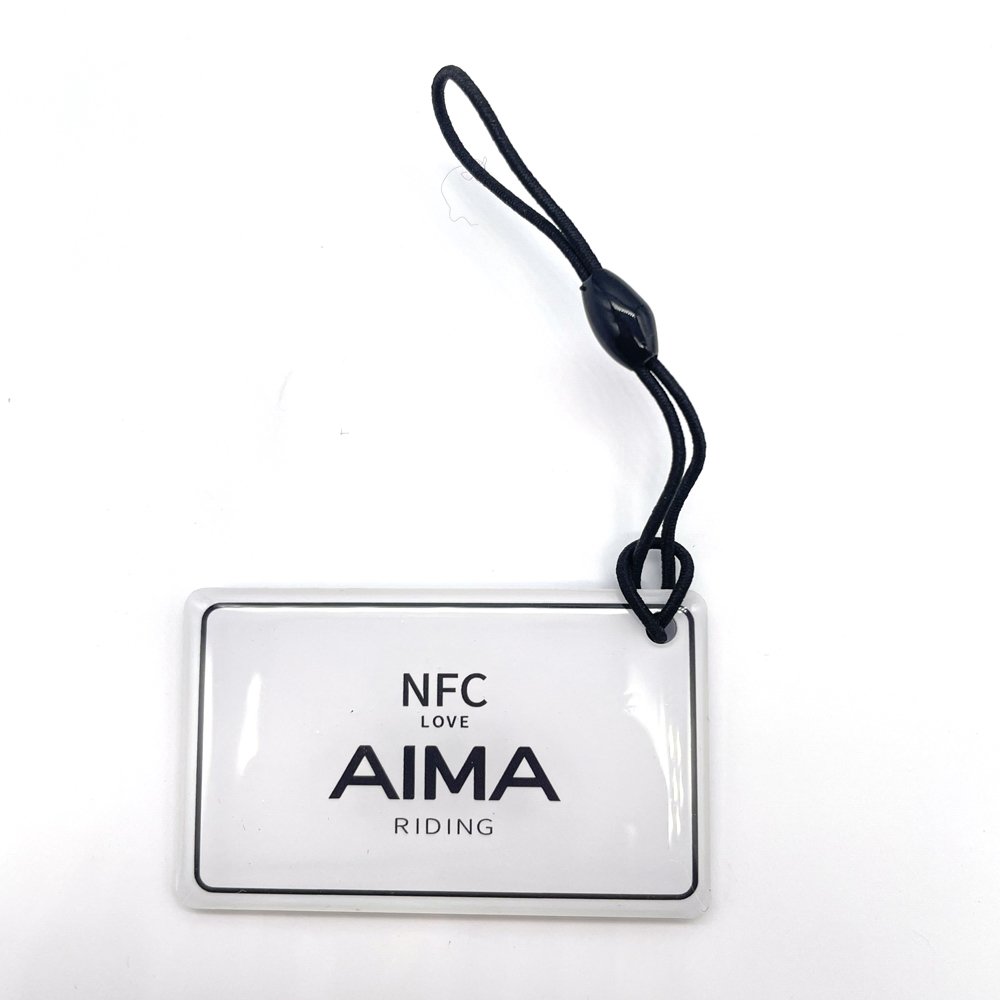 Custom Printing QR Code Key Fob Access Control RFID Epoxy Tag Keychain Card