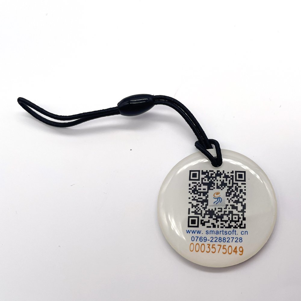 Custom Printing QR Code Key Fob Access Control RFID Epoxy Tag Keychain Card