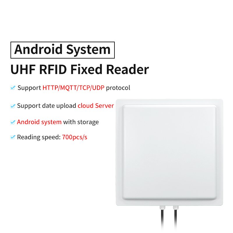 UHF RFID 12dbi Antenna 18M Long Range Reader Android System Access Control Reader for Warehouse Management UHF RFID