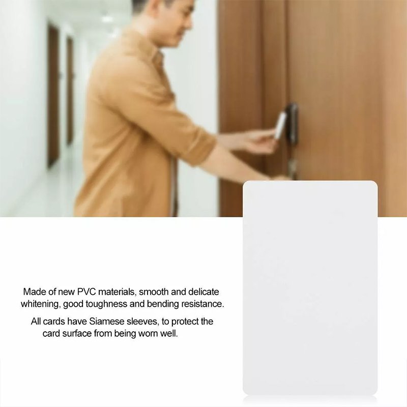 Customized RFID EM4200 Student ID Card Waterproof PET Material 13.56MHz ISO Access Control Management PVC Blank Printed Design
