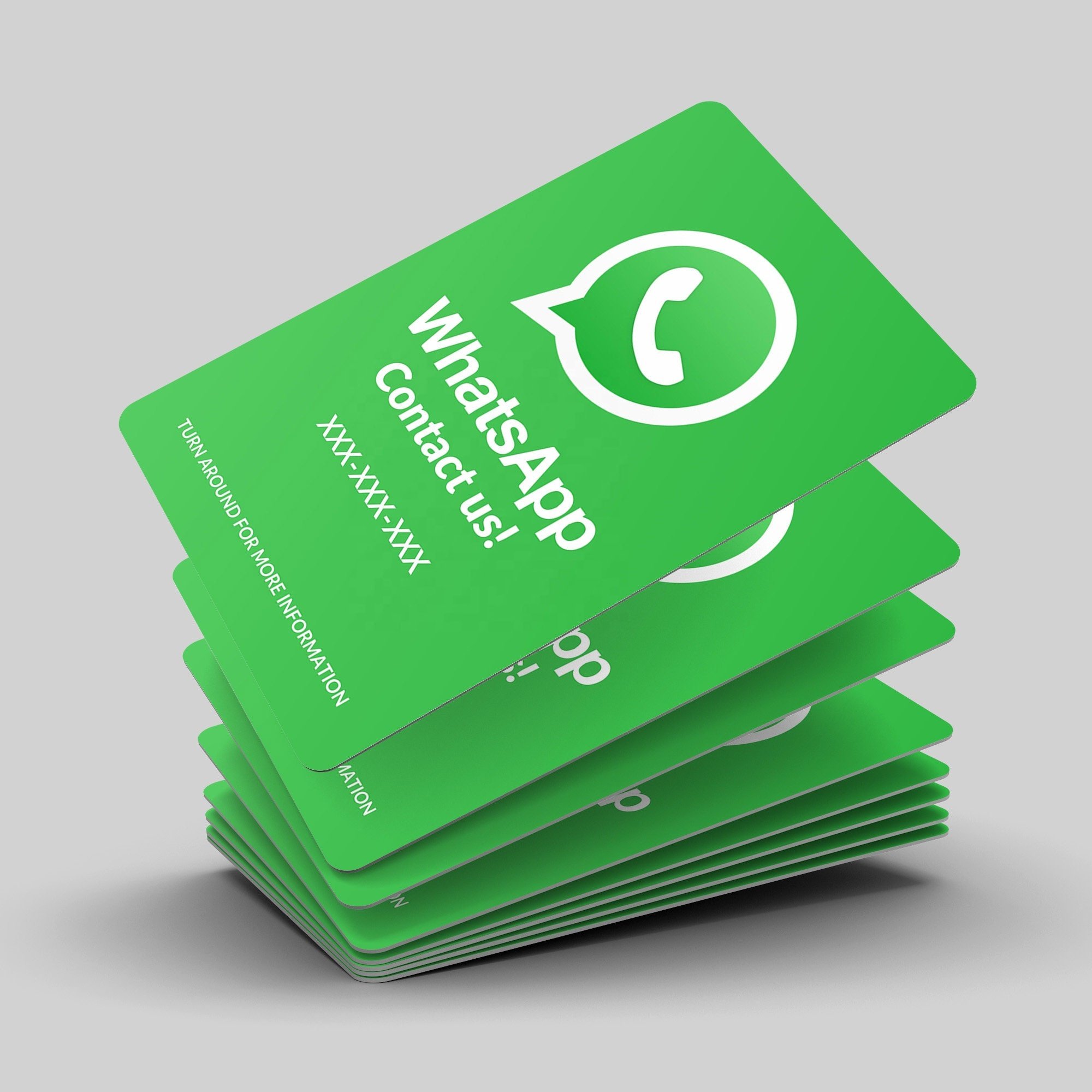 Customize Personalized Logo Social Media WhatsApp Nfc Business Card Scan Qr Google Tap Card