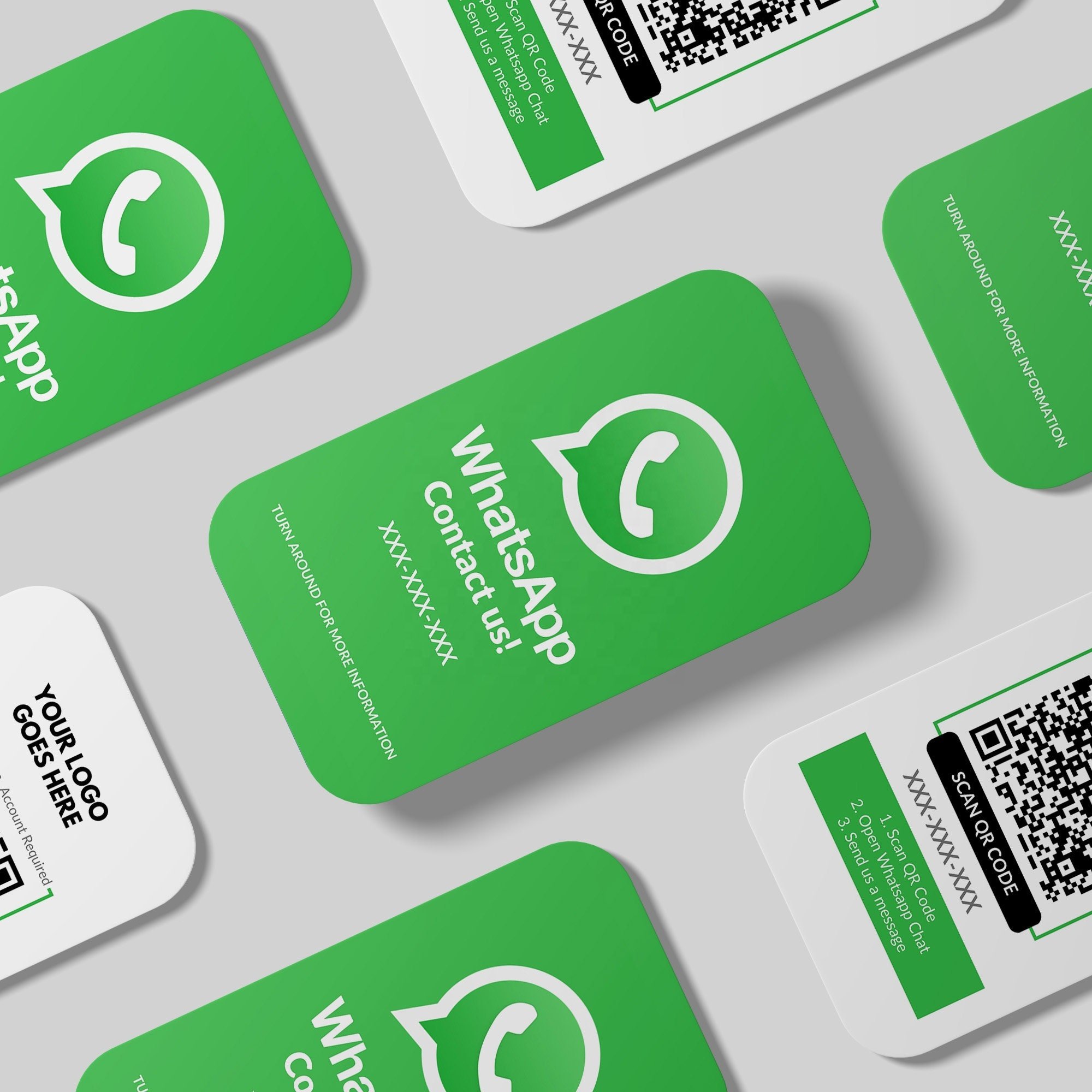 Customize Personalized Logo Social Media WhatsApp Nfc Business Card Scan Qr Google Tap Card