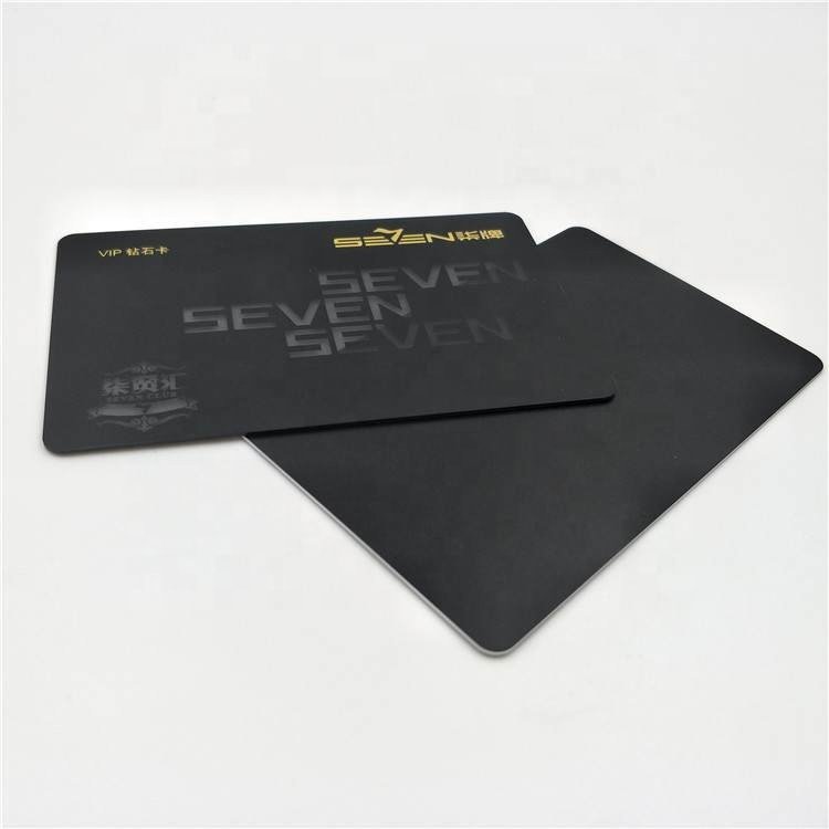Matte Black Stainless Steel Hybrid Contactless NFC Metal Business Card RFID Metal Card
