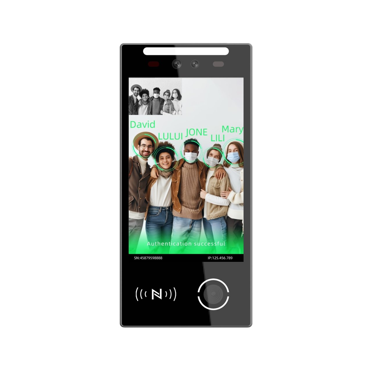 VF105 Fashionable Face Recognition Camera Access Control Touch Screen Control Biometric Face Attendance recognit face