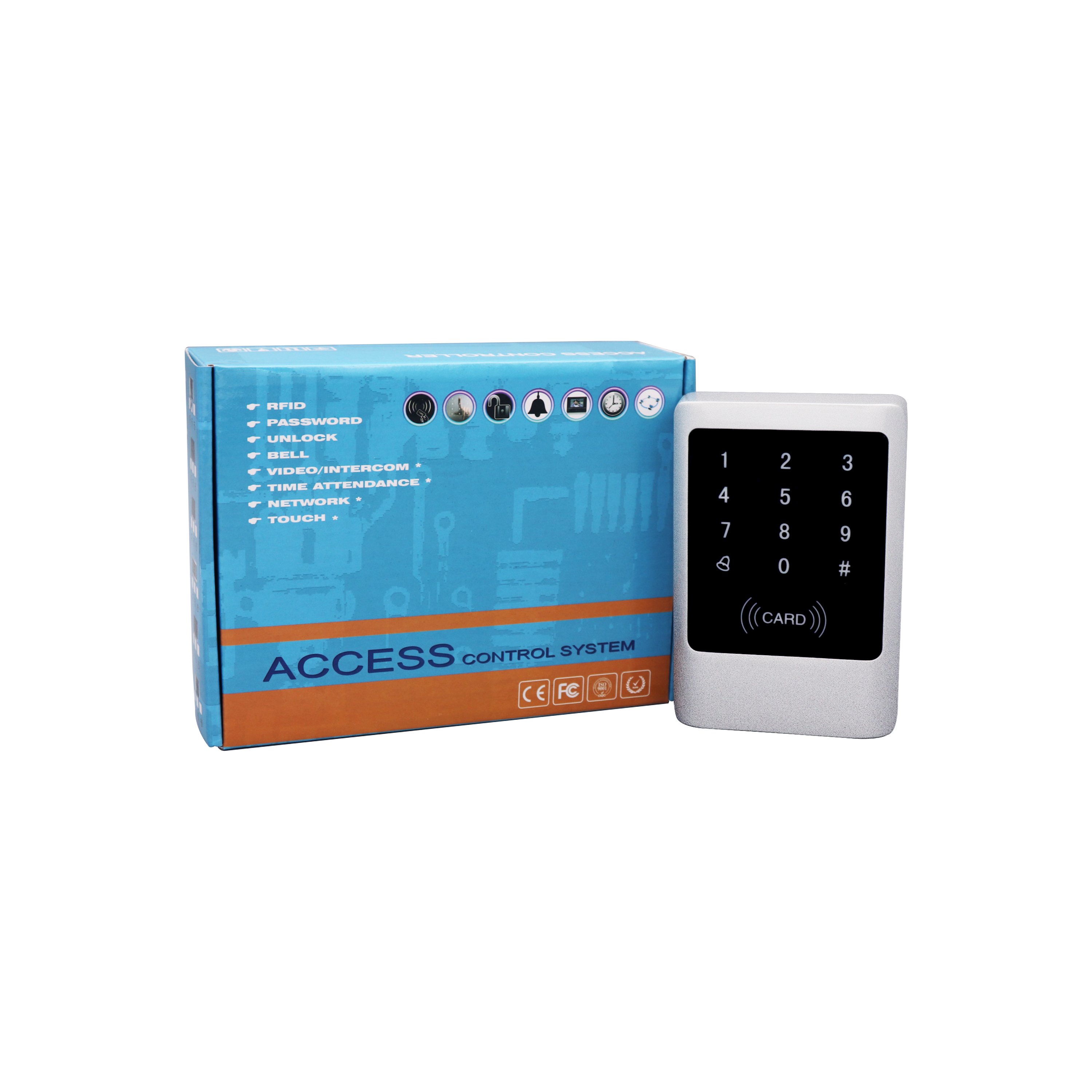 Customized LOGO Waterproof Smart Security Standalone RFID Gate Door Access Control Card System KeyPad Access Control Card Reader