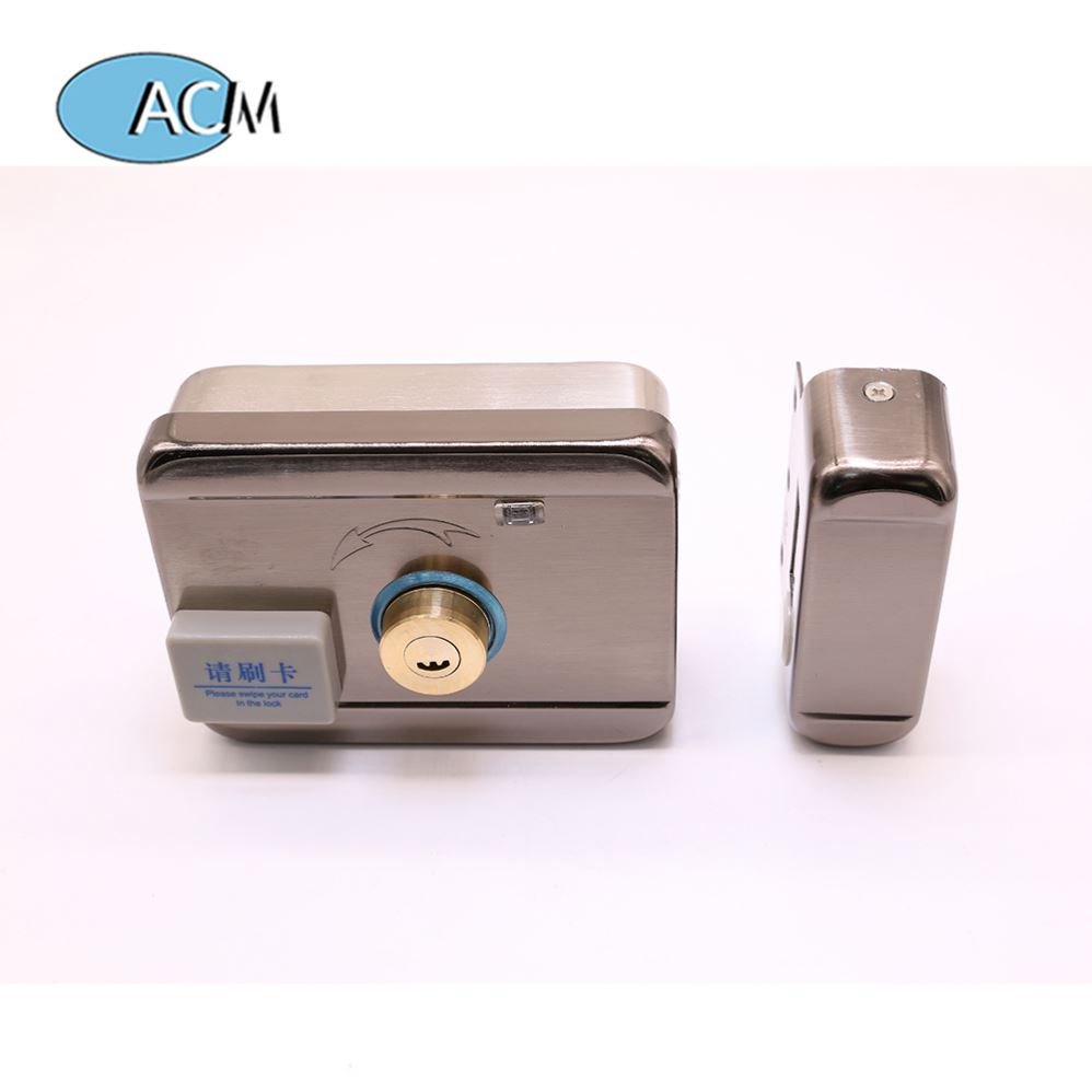 Wholesale Door Locks Set Electric Double Cylinder Metal Access Control System Interlligent Smart Key Card Rim Lock