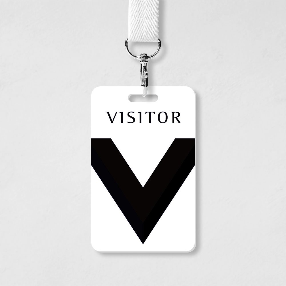 standard size visit pvc card no chip customer visitors access control management business card