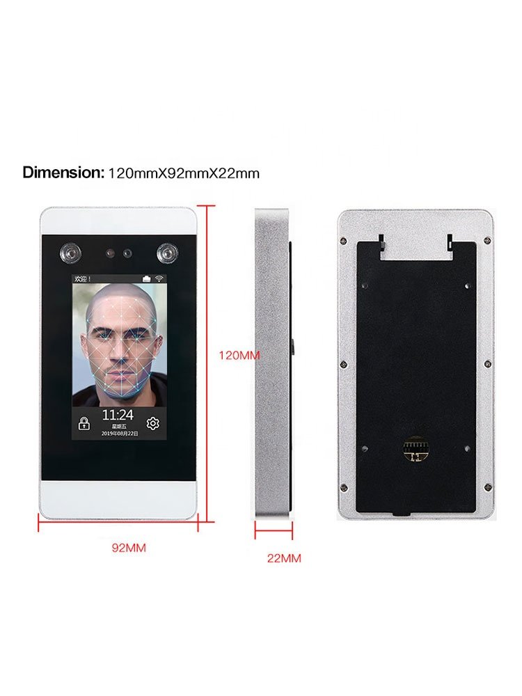 Free SDK Biometric Access Control Products Card Reader WiFi 4G System 4.3 Inch Screen Face Recognition Time Attendance Machine
