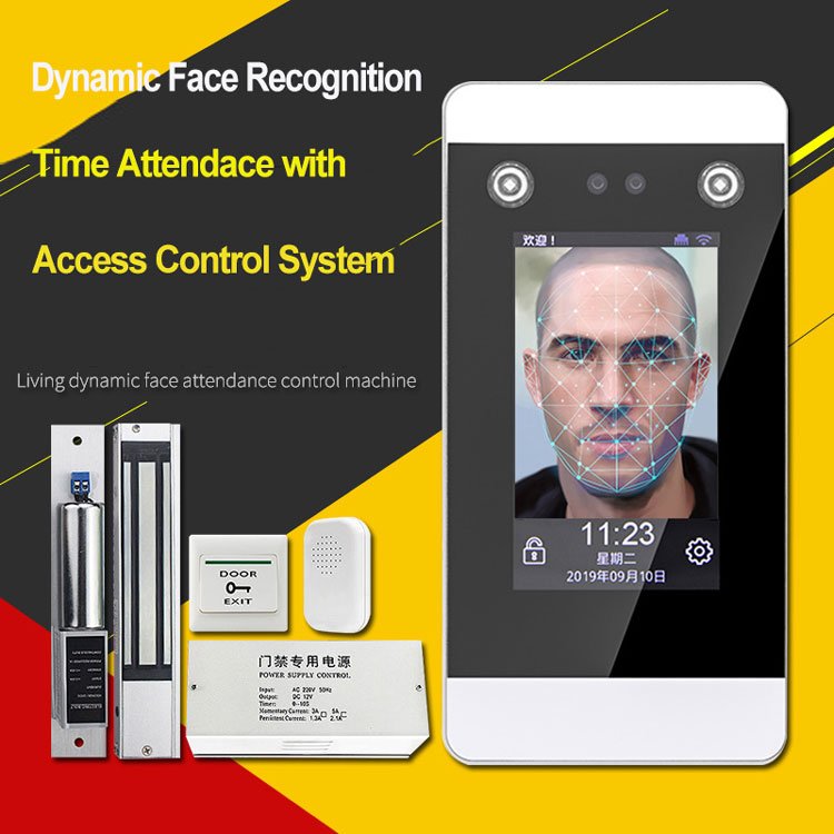 Free SDK Biometric Access Control Products Card Reader WiFi 4G System 4.3 Inch Screen Face Recognition Time Attendance Machine