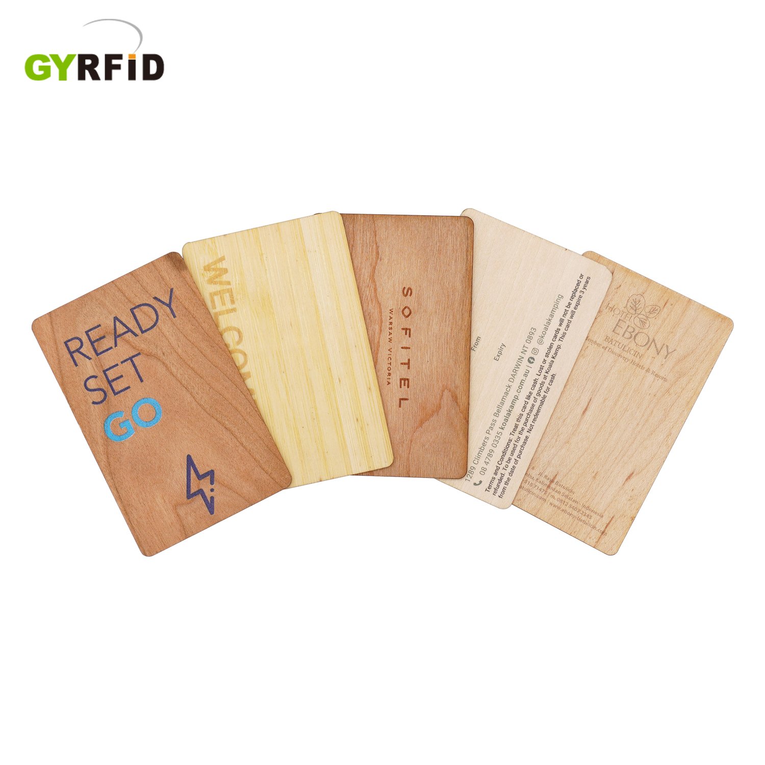 Customized Access Control Blanks Wood Nfc Card Bamboo Rfid Card Nfc Wood Card For Hotel