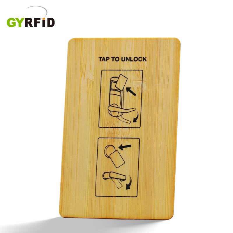 Customized Access Control Blanks Wood Nfc Card Bamboo Rfid Card Nfc Wood Card For Hotel
