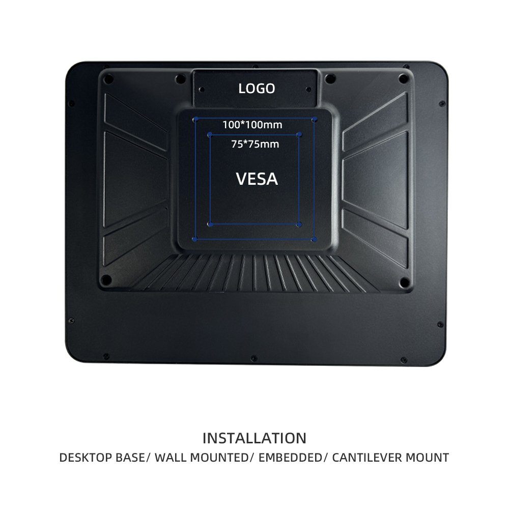 OEM computadora del all-in-one touch screen panel PC for CNC machine with capacitive embedded fanless industrial android PC