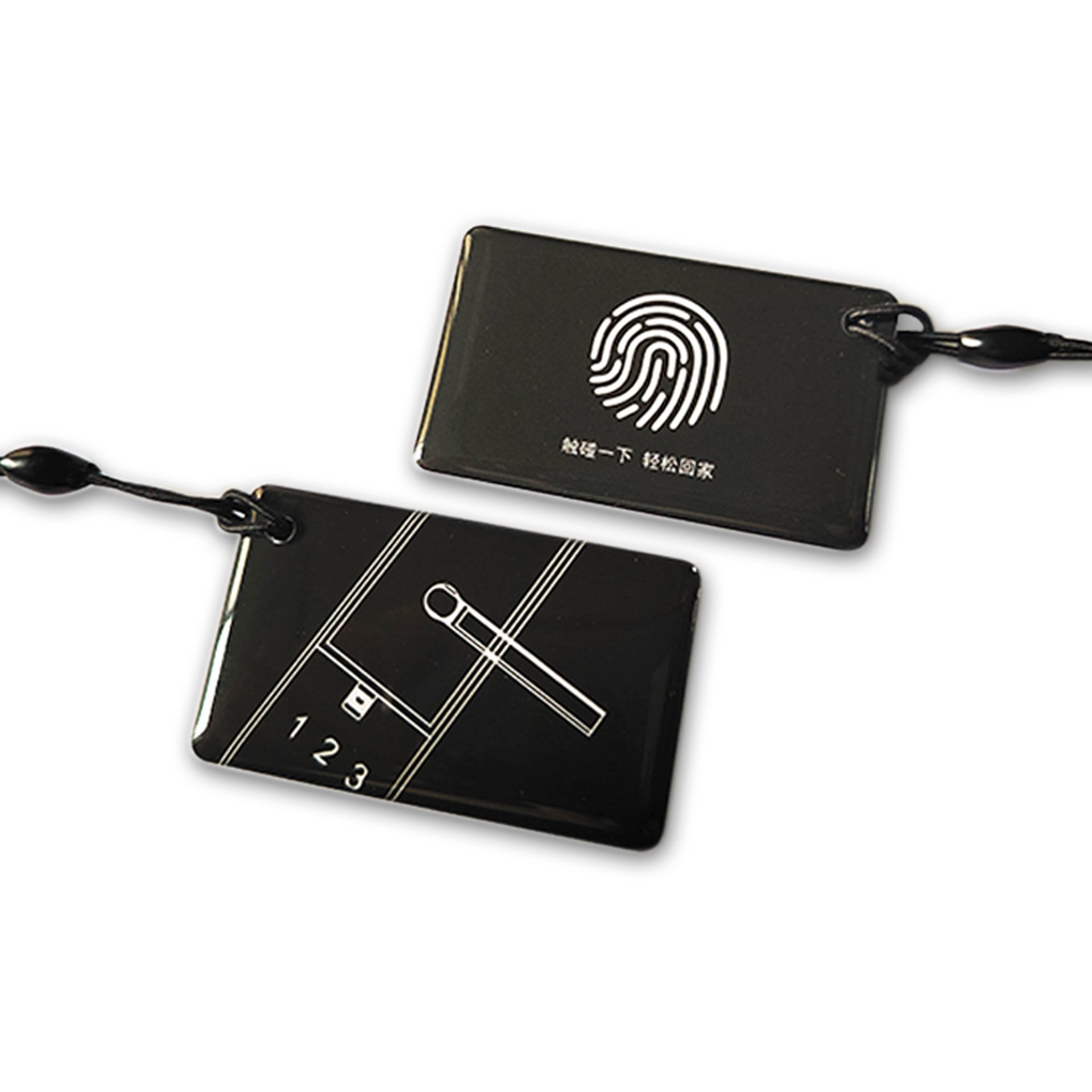 Smart RFID Key Fob PVC Key Tags Resin Epoxy Effect 125KHz Proximity Card 13.56MHz Frequency NFC Communication TK410000 Keychain