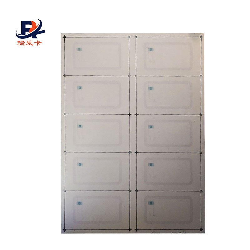 13.56Mhz F08 chip NFC PVC prelam sheet RFID Card inlay