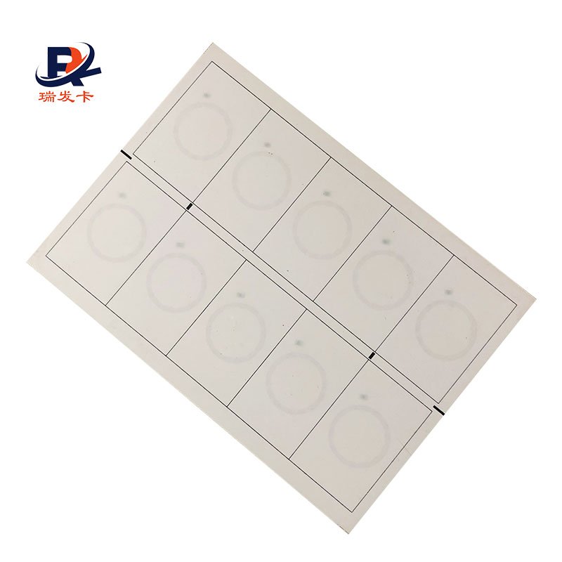 13.56Mhz F08 chip NFC PVC prelam sheet RFID Card inlay
