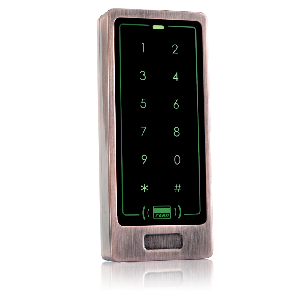 Waterproof Metal Case Touch Keypad Button 125KHz Rfid Card Reader Door Access Control
