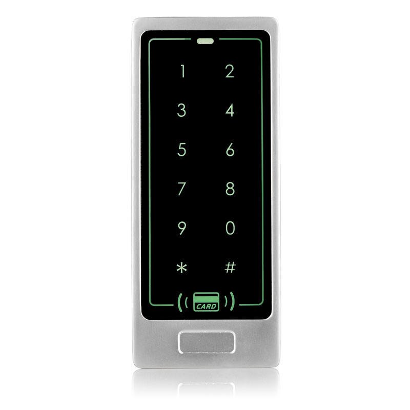 Waterproof Metal Case Touch Keypad Button 125KHz Rfid Card Reader Door Access Control