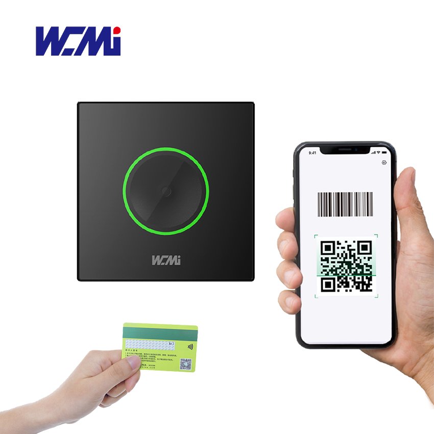 AC8130 Wall Mounted RFID NFC QR Code 2D Barcode Reader Scanner With USB Wiegand RS232 RS485 For Access Control System