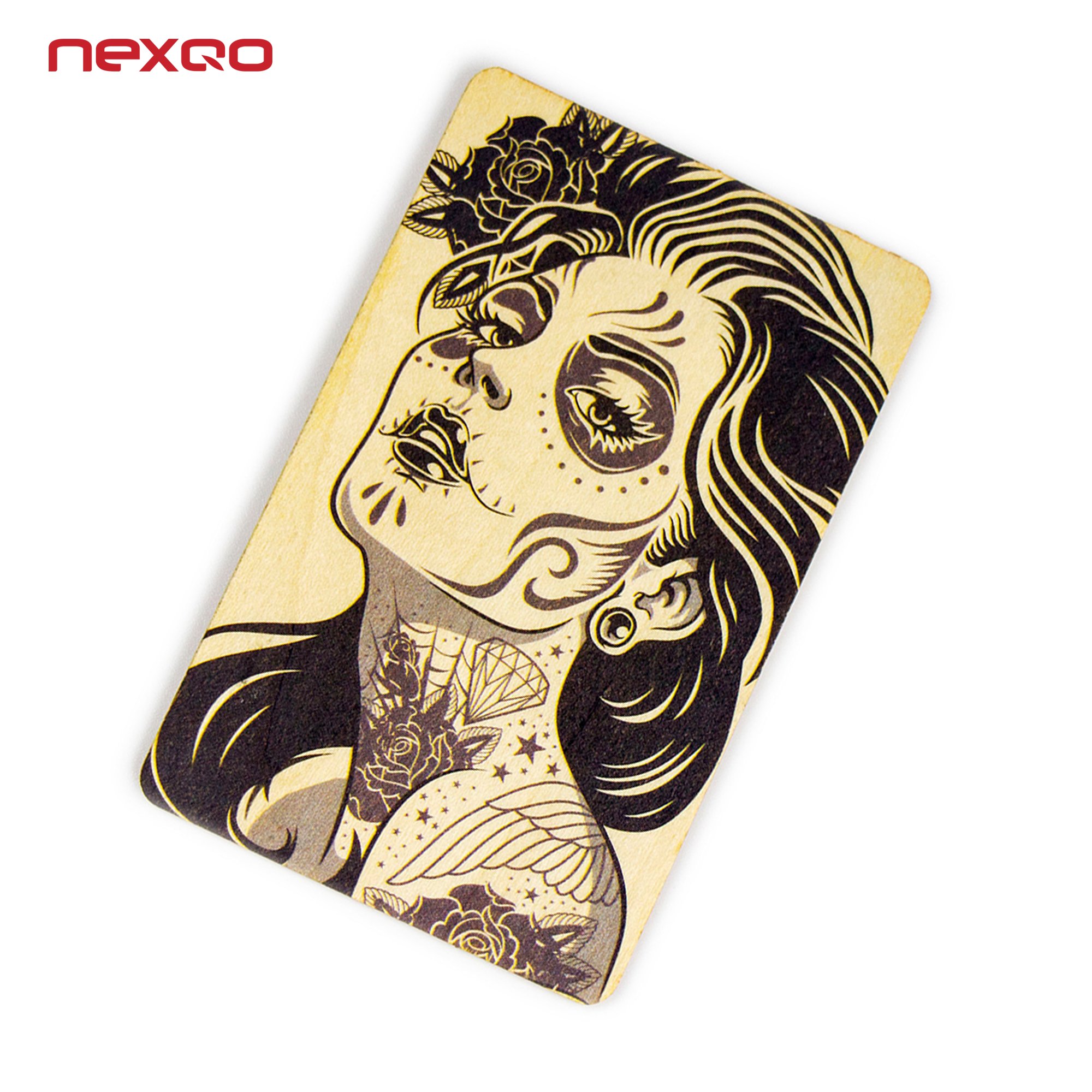Custom High Quality 125kHZ Nfc Wooden Access Control Card Rfid Hotel Key Wood Card NFC