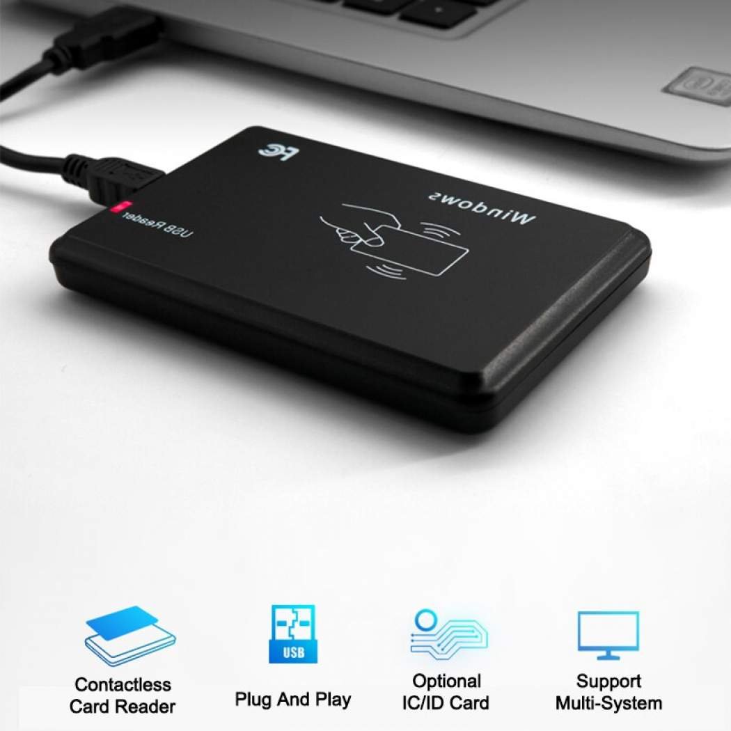 125Khz ID/13.56mhz IC RFID Smart Card Reader Writer Desktop Rfid Reader Writer Usb Tablet Card Writer for Access Control System