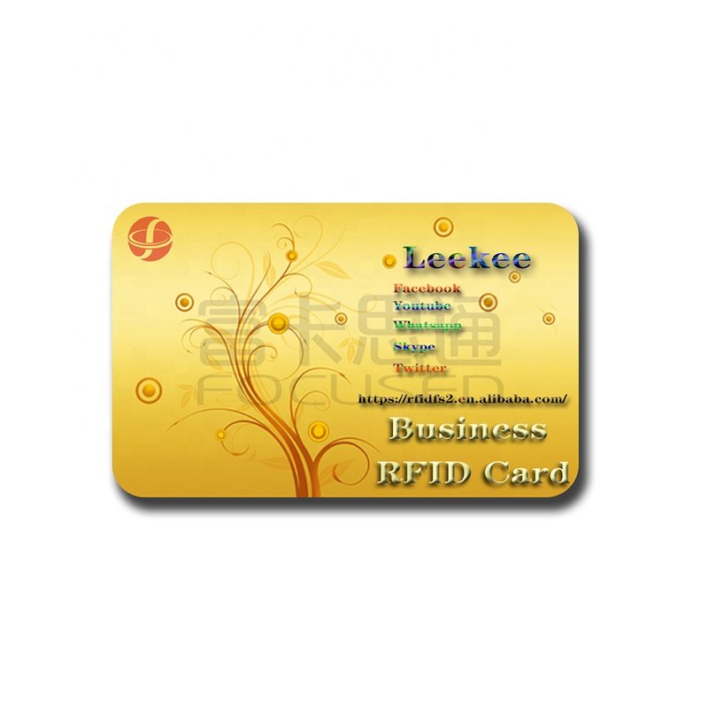 New fashion design NFC metal craft printed electronic business card