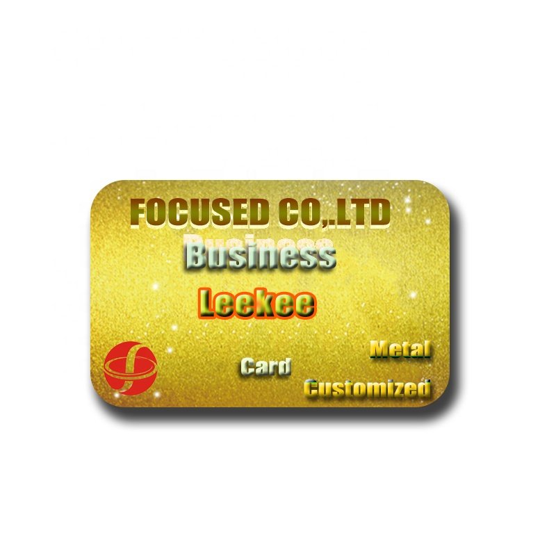 New fashion design NFC metal craft printed electronic business card