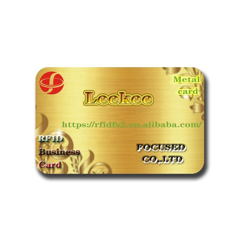 New fashion design NFC metal craft printed electronic business card