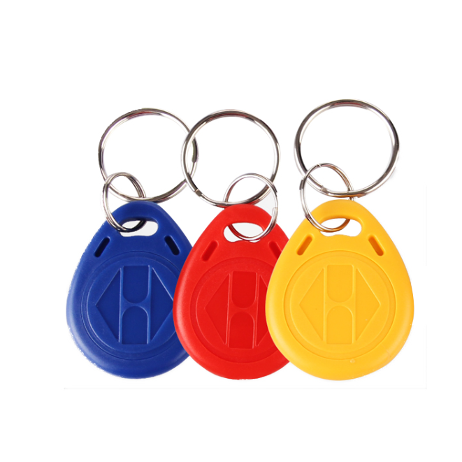 custom125khz Frequency RFID Key fob BLANK tag NFC With plastic ABS smart Keychain hotel door access elevator management