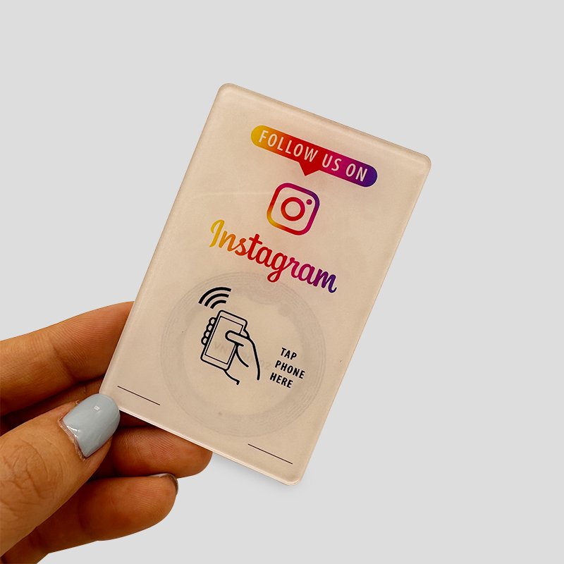HST RFID NFC card pops up with Google review rating card