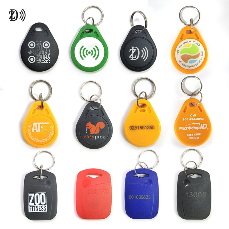 Rewritable UID RFID Keys Copy ID 125KHz ABS Plastic RFID Keytag NFC Tags