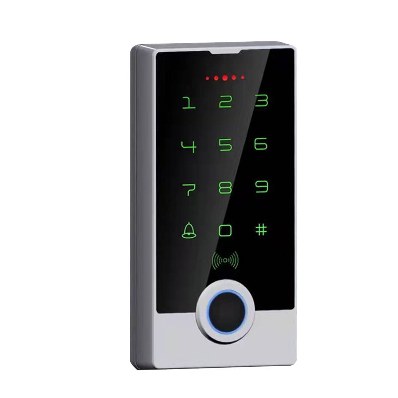 Goldbridge Fingerprint Touch-Screen Standalone Keypad controller with 10,000 users and DC 12-24V Wiegand 26 Output