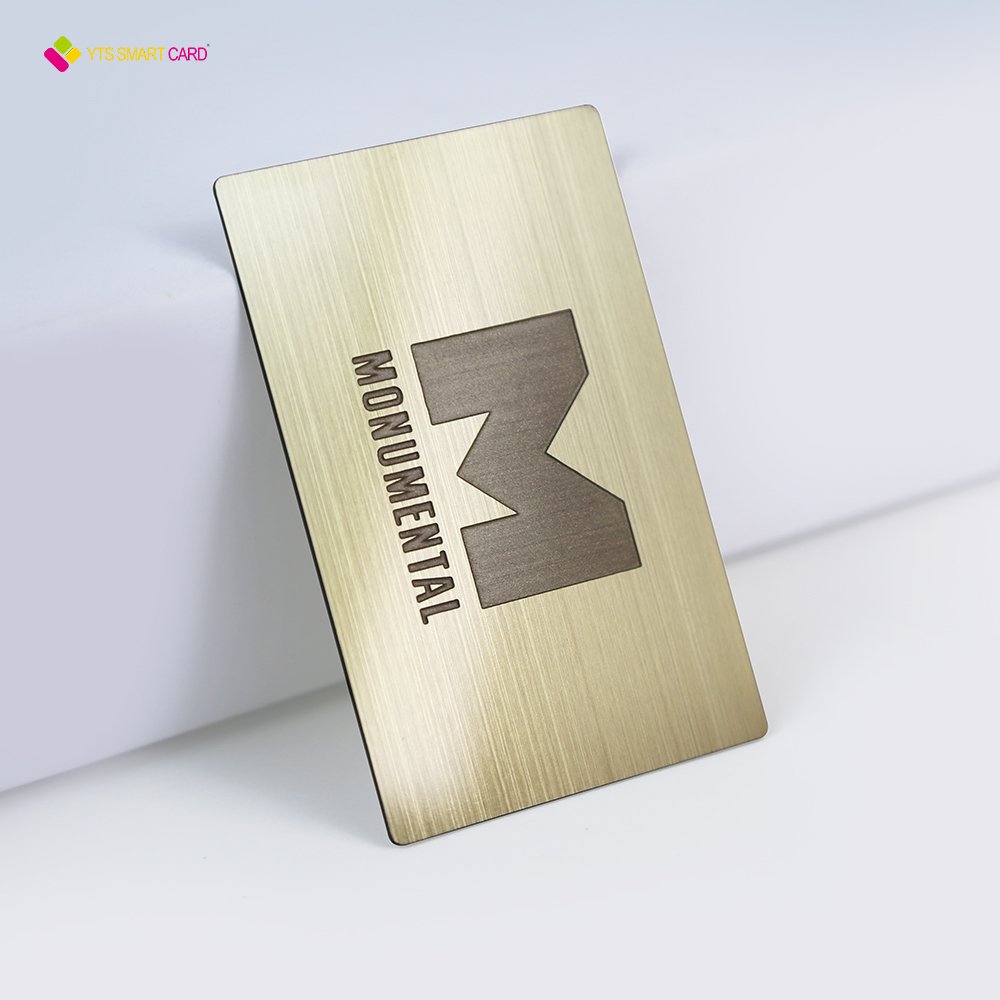 YTS New Hot Customize Logo Metal Business Matt Black Cards/304 stainless steel metal card