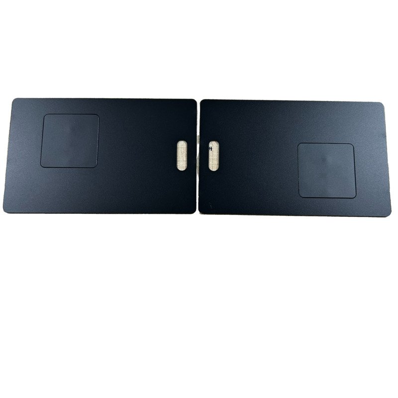 ISO14443A 13.56mhz NFC ID / Badge Smart Cards Metal Pass Card With Punch Slot