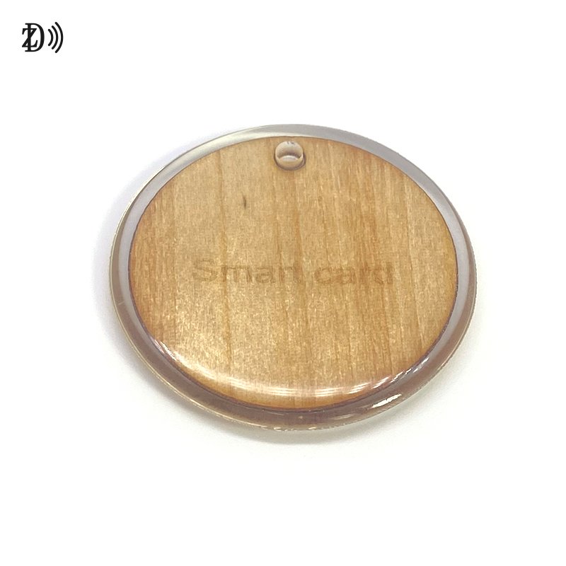 Factory Price NTAG 213 RFID Epoxy wooden card 13.56MHz RFID Access Control Tag