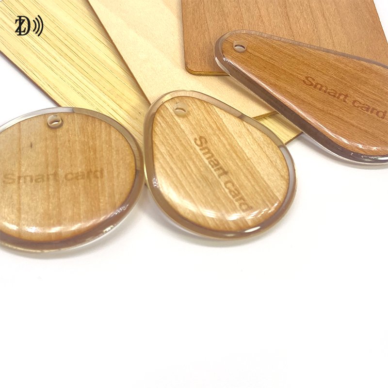 Factory Price NTAG 213 RFID Epoxy wooden card 13.56MHz RFID Access Control Tag