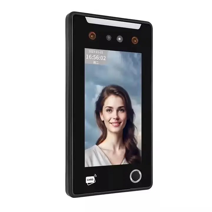 AI27F 7 Inch Touch Screen Biometric Fingerprint Face Rfid recognition Time Attendance and Access Control Terminal