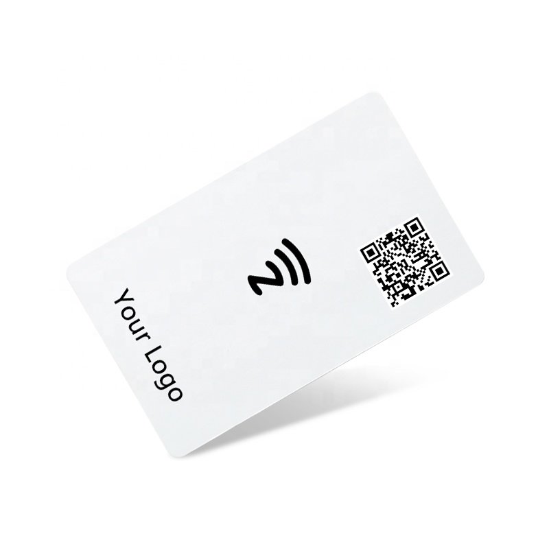 Wholesale customer blank PVC NFC visit qr code card contactless smart chip 125khz 13.56mhz access control rfid hotel key card