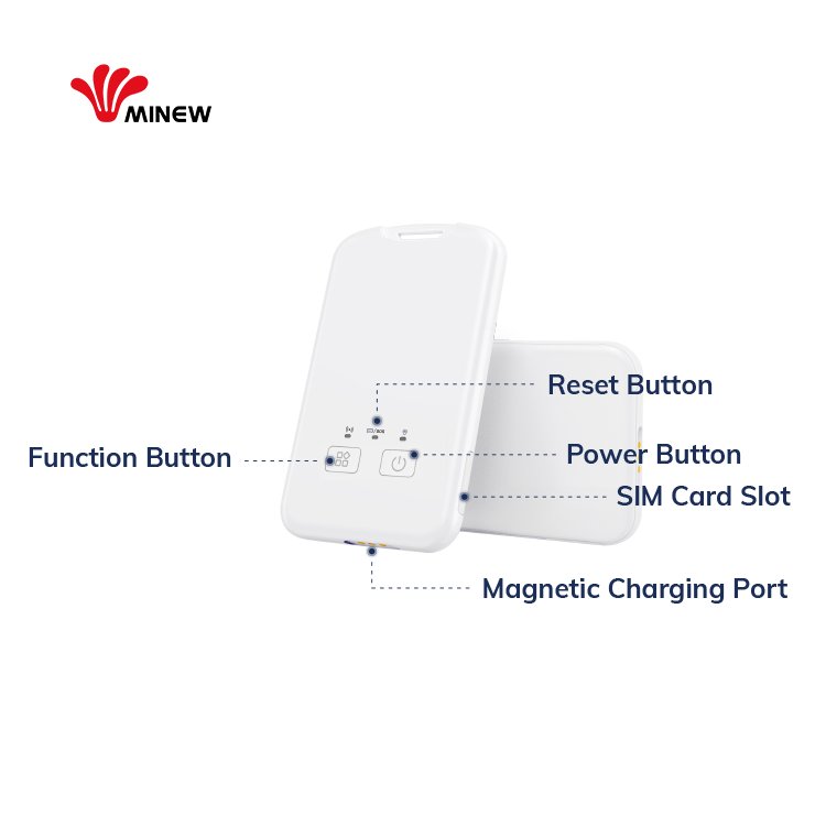 Minew Gps Lte 4G Gnss Bluetooth Positioning Work Employee Smart Id Card Attendance Check - In Nfc Rfid Door Access Control Cards