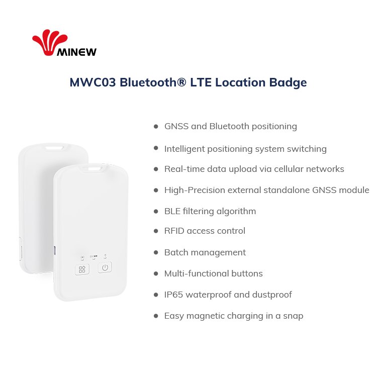 Minew Gps Lte 4G Gnss Bluetooth Positioning Work Employee Smart Id Card Attendance Check - In Nfc Rfid Door Access Control Cards